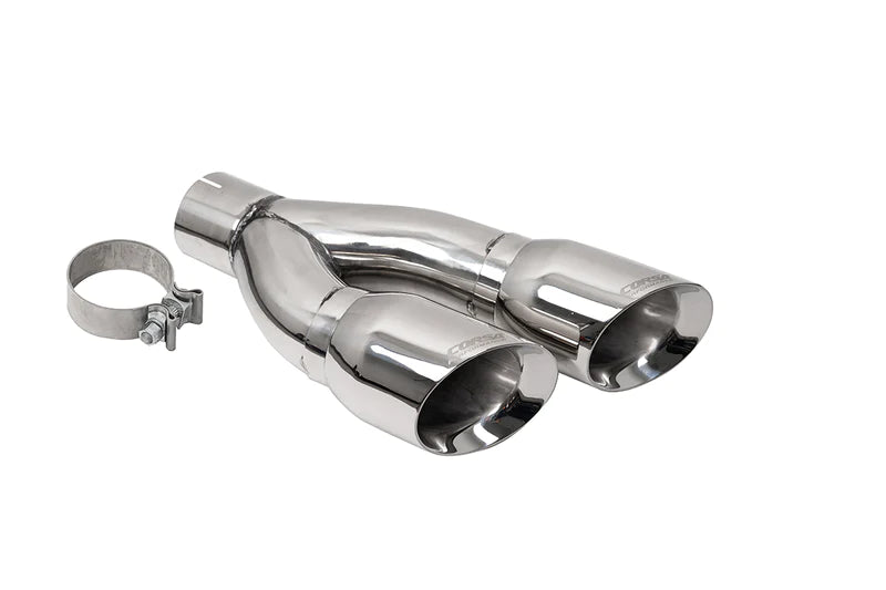 Corsa 2022-2024 Toyota Tundra 4WD 4" Single Side Dual Outlet Tip Kit - Polished