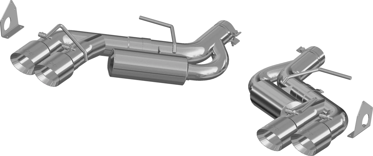 MBRP 2016-2024 Chevy Camaro w/ NPP 6.2L 3" SS Race Axle Back w/ Quad Tips