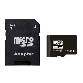 128GB Card with Full Size Adapter - Class 10, Ultra High Speed — Falcon Electronics LLC