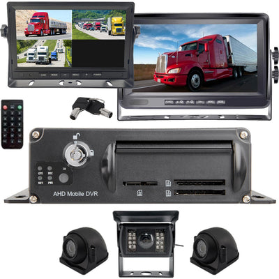 Black Box 1080P Dash Cam, 3-4 Cam MDVR System, For Fleets/ Truckers, Falcon Electronics LLC