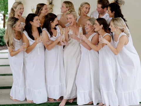 Bridesmaids in Courtney Nightgown