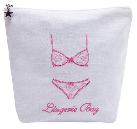 pink lingerie bag