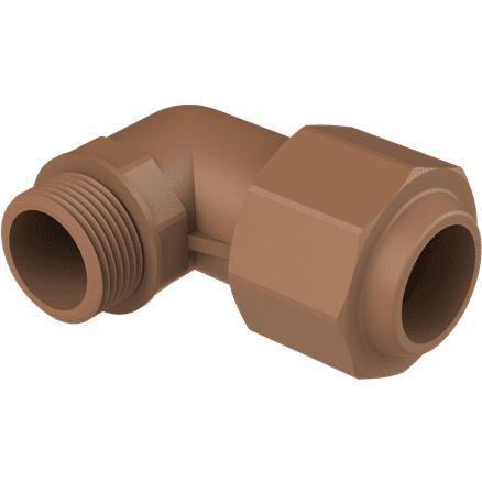 15mm x 3/4 Male Compression Parallel Elbow : : DIY