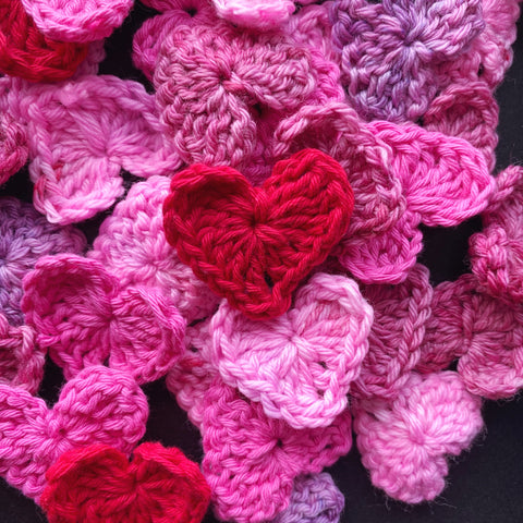 free crochet heart patterns