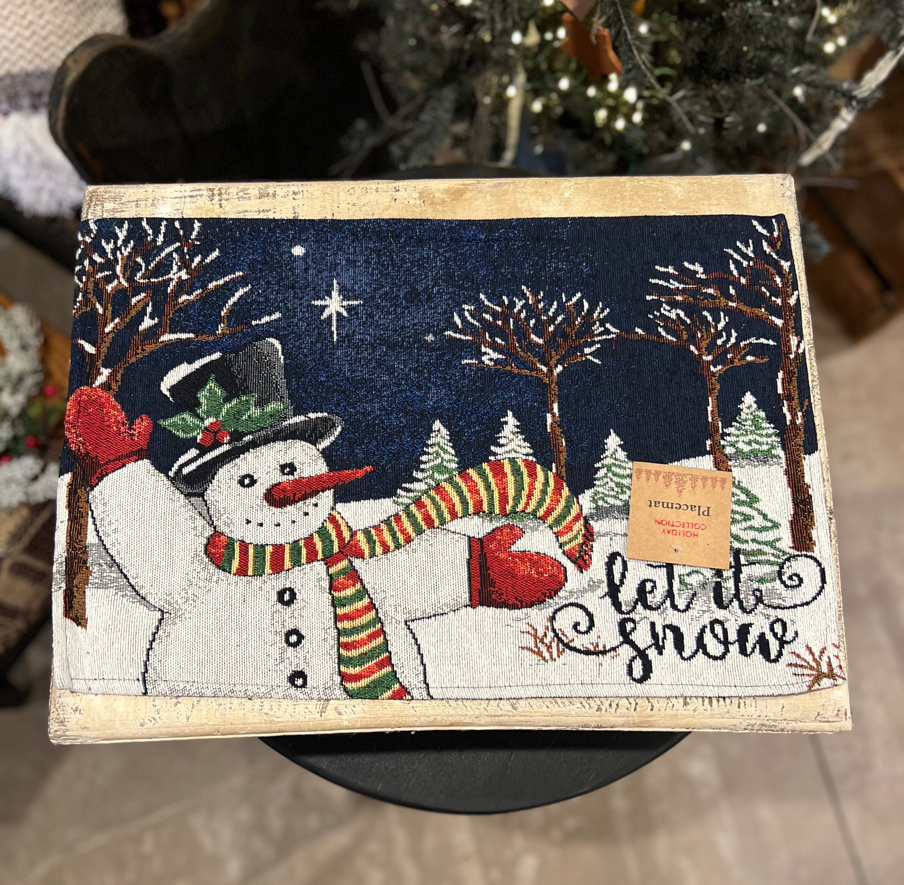 Snowman Kitchen Placemat