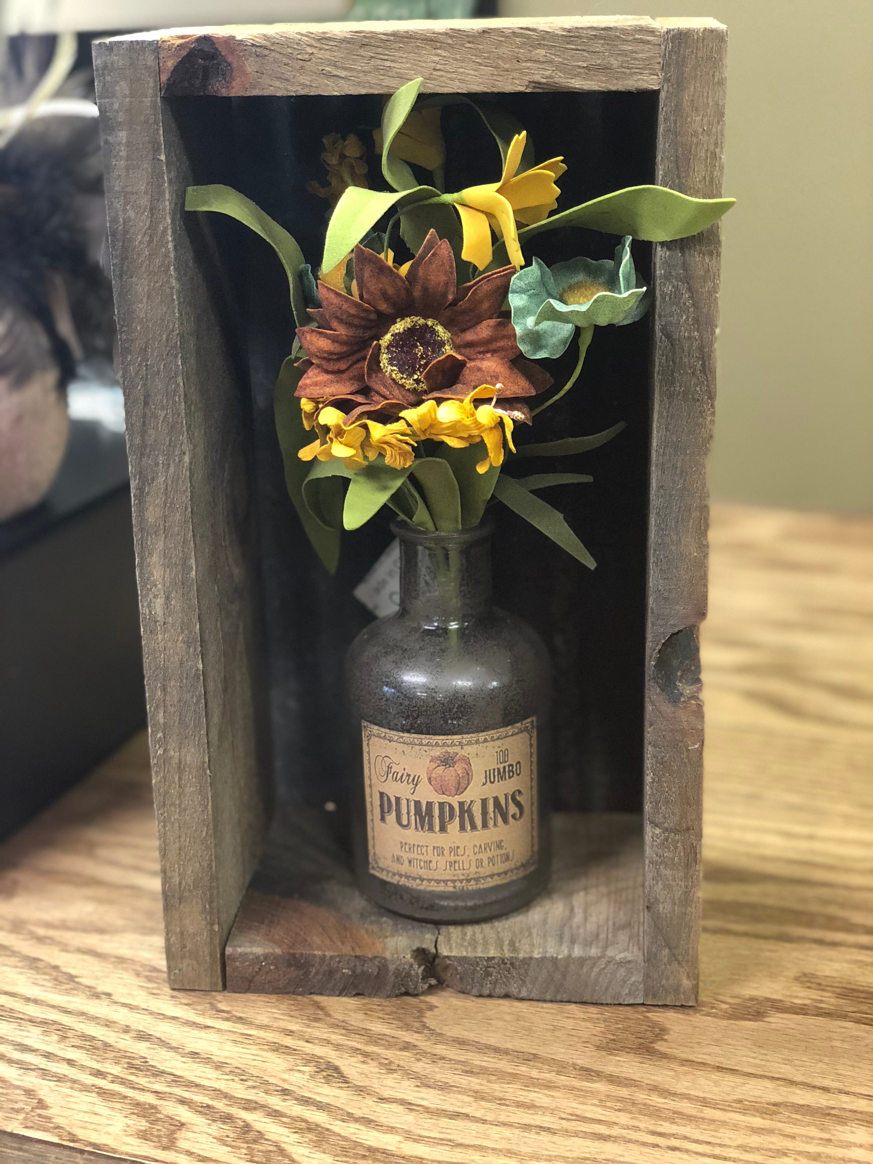 Rustic Box with Galvanized Tin Back