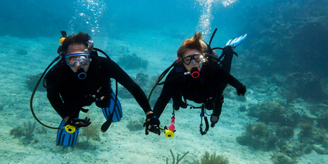scuba diver as a friend