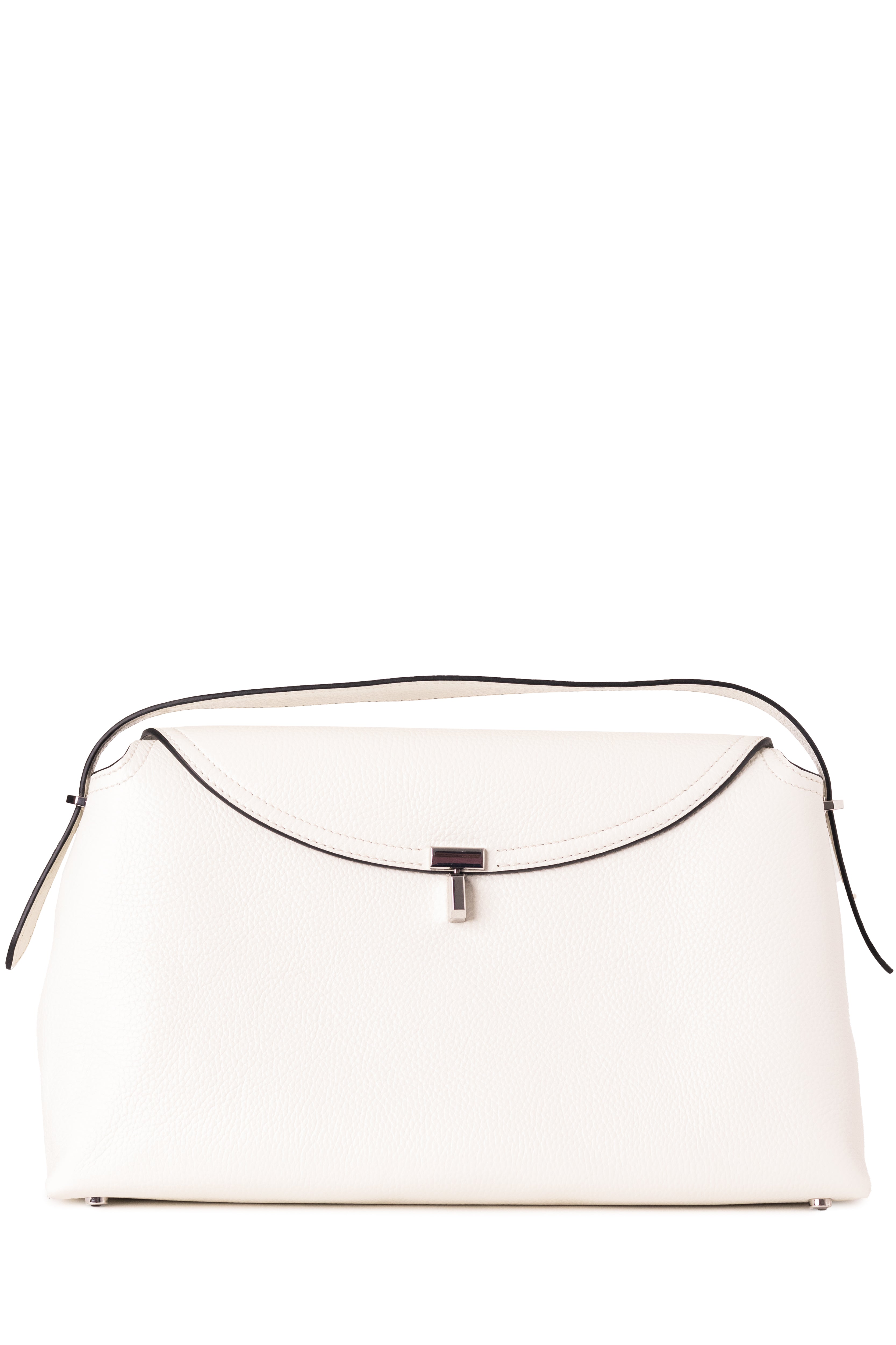 Image of Totême T-Lock Top Handle Bag