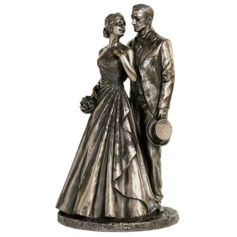 Personalised Wedding Gifts - Genesis Just Married Bronze Figurine