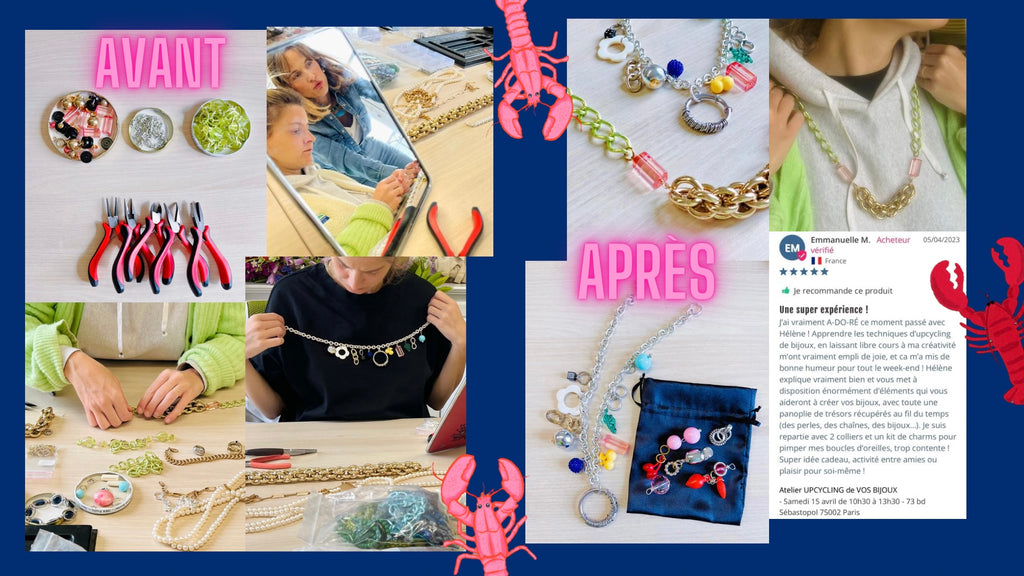 SurlestoitsdeParis-atelier-upcycling-bijoux-Paris-témoignage-réalisations-Emmanuelle