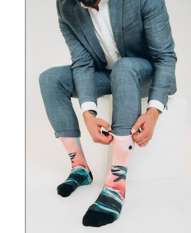 Estonian design socks special design sharks