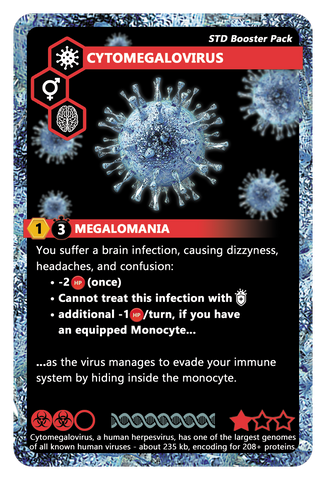 Cytomegalovirus playing card