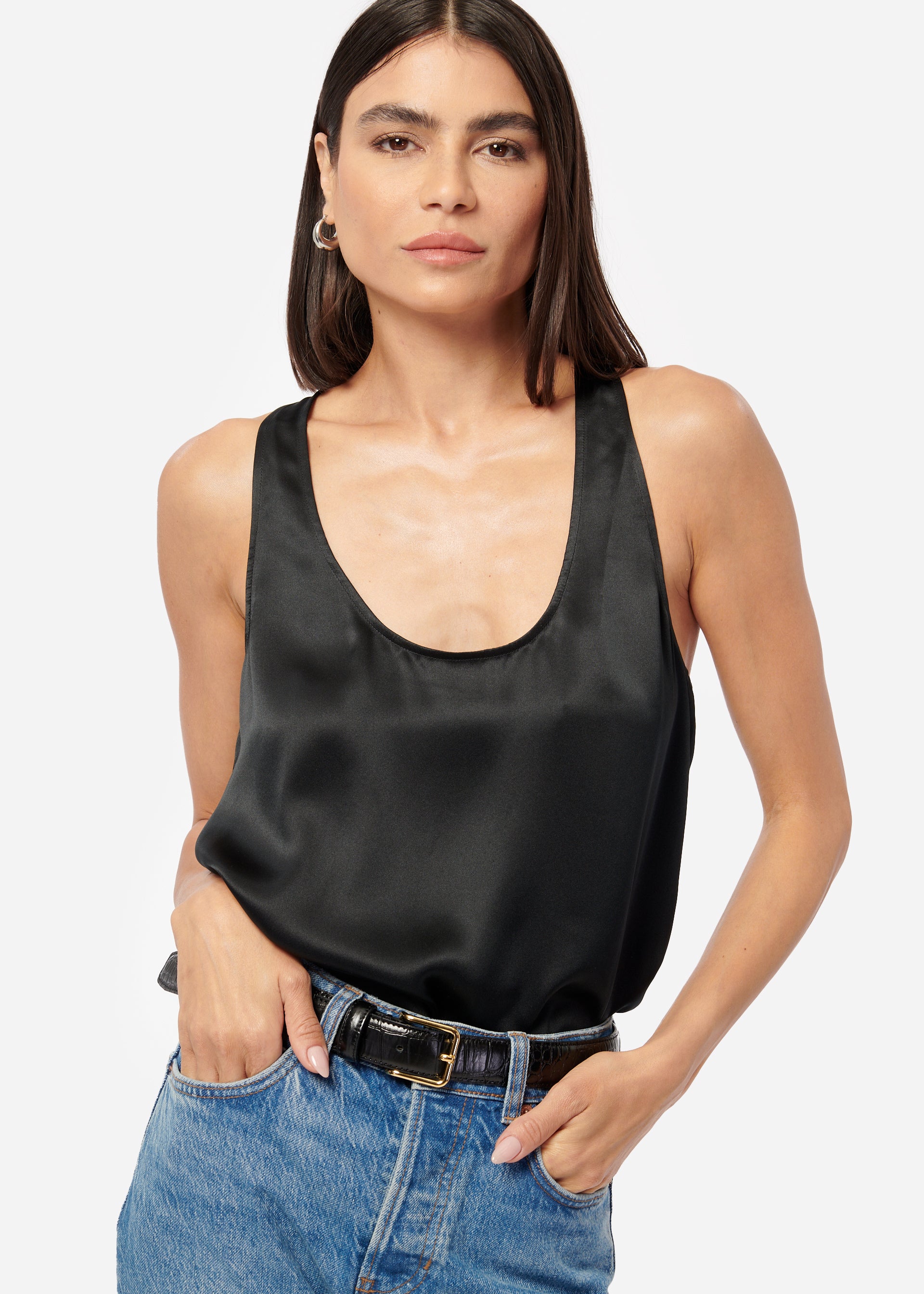 Crosby Blouse Black – CAMI NYC