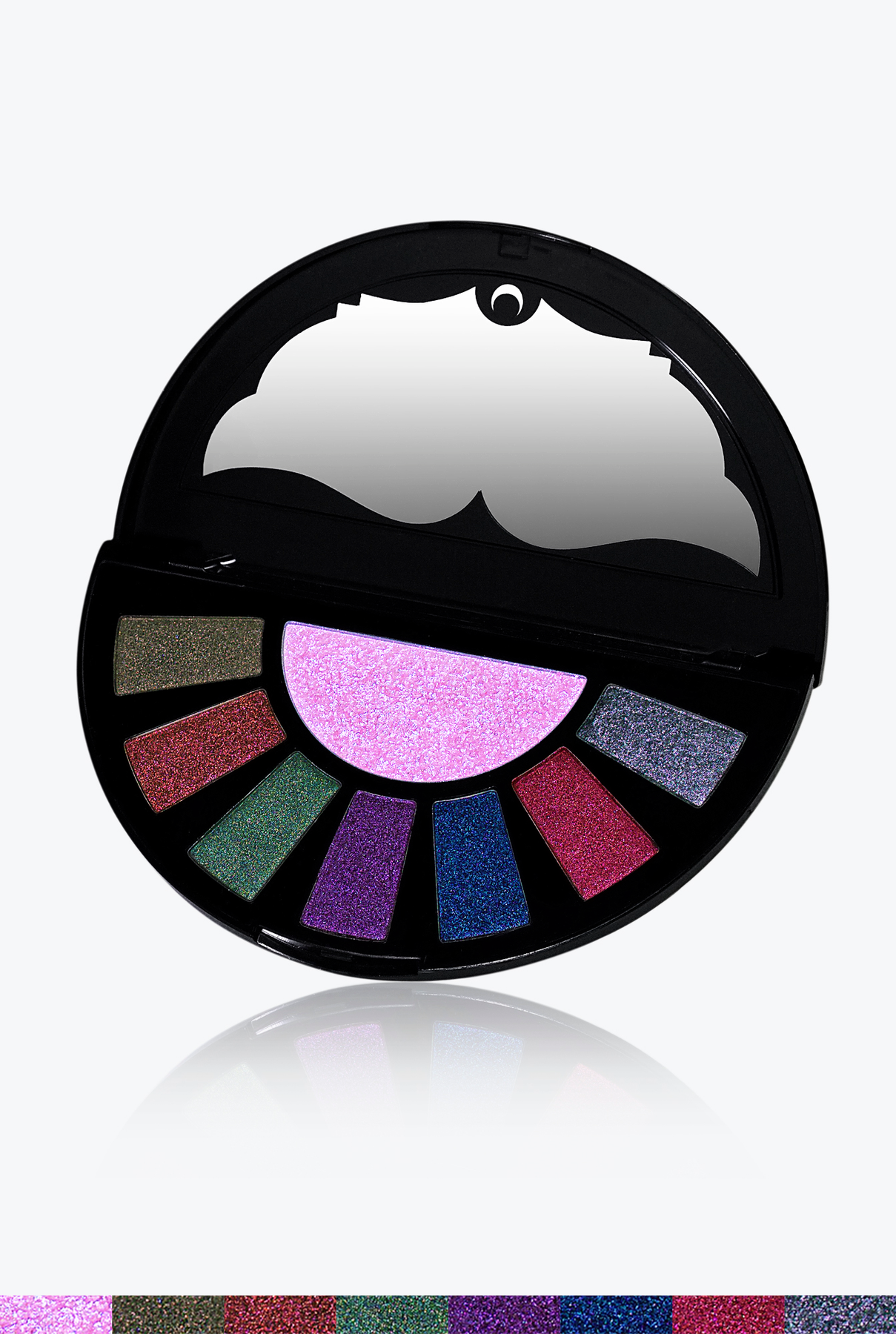 Space Age - Rainbow Sparkle Black Eyeshadow - Vegan Makeup Goth Gothic  Lolita Country Goth Witch Wiccan