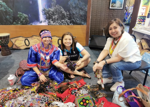 In photo is TIES PH Founder Vilma Mendoza (center), together with Ms. Susana del Mundo (rightmost), former Tourism Attache in New York.