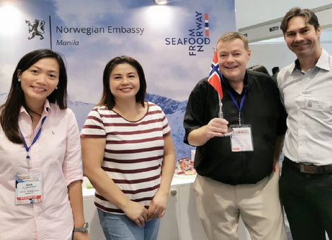 TIES Founder Vilma Mendoza (2nd from left) with Norwegian nationals and Business Trade Adviser Ana-Maria Francesca Florentino (leftmost).
