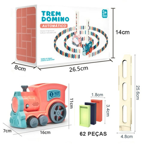 Crianças de colocação automática dominó trem carro elétrico dominó con –  Minha loja