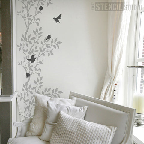 Geometric Stencil Pattern for Walls and Home Decor