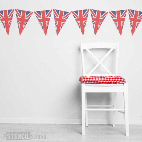 Union jack Bunting Stencil