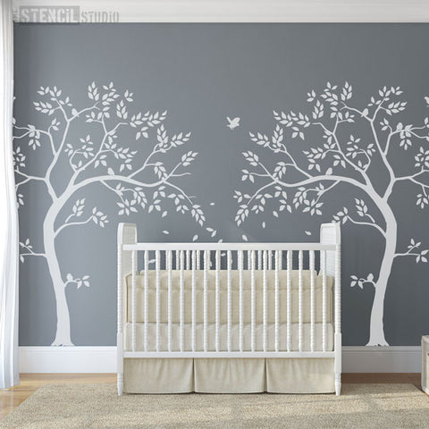 Nursery Tree Wall Stencil