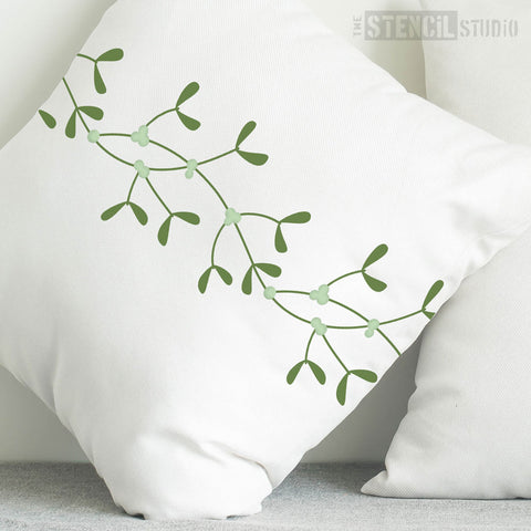 Mistletoe Border Stencil