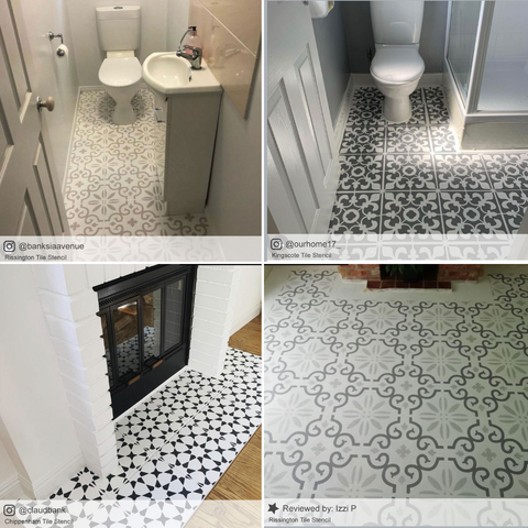 Tile Stencils when the pattern joins together