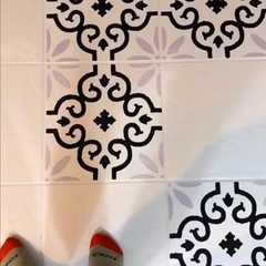 Stenciling Tiles