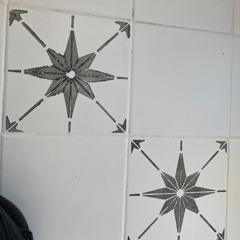 Stencilling the Stow Star Stencil