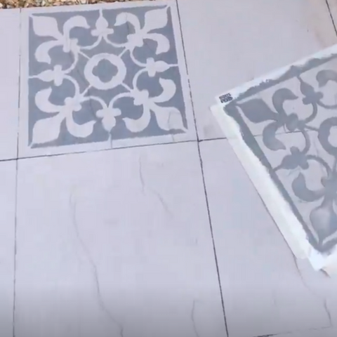 Kingscote Tile Stencil