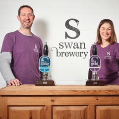 Swan Brewery stencilled wall