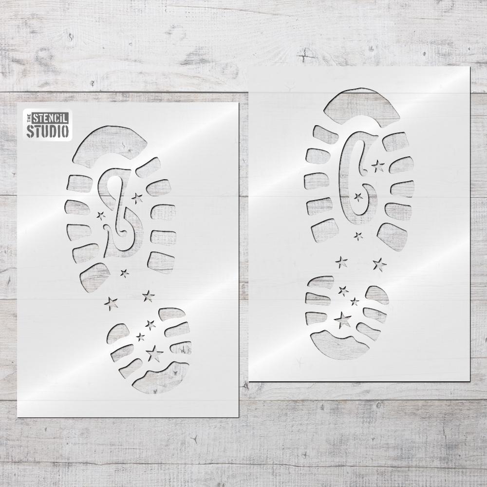 santa-footprints-stencil-reusable-christmas-stencils-the-stencil-studio