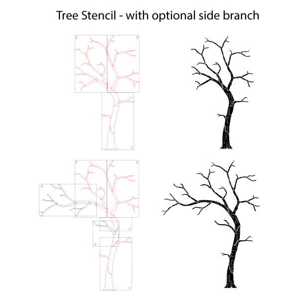 Stencils Our Complete Stencil Collection Uk Laser Cut Stencils Tagged Trees The Stencil Studio