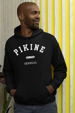 Man wearing Pikine sweatshirt