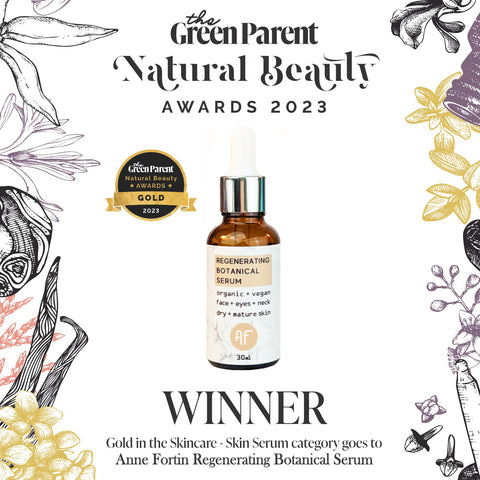 Regenerating Botanical Serum Award Certificate