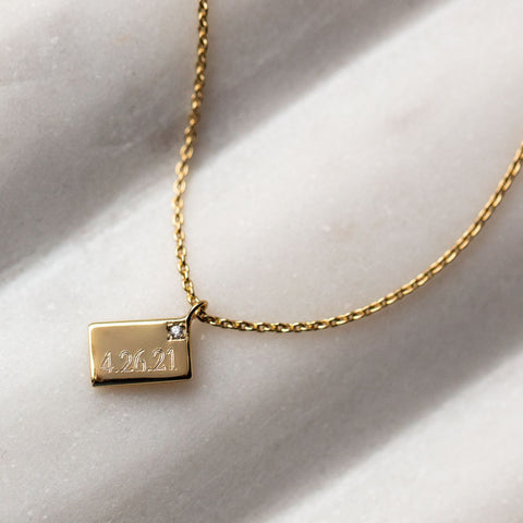 sentimental necklace with engraving perfect gift