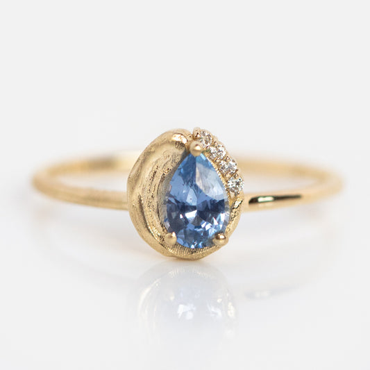 Local Eclectic Blue Blossom Love Ring