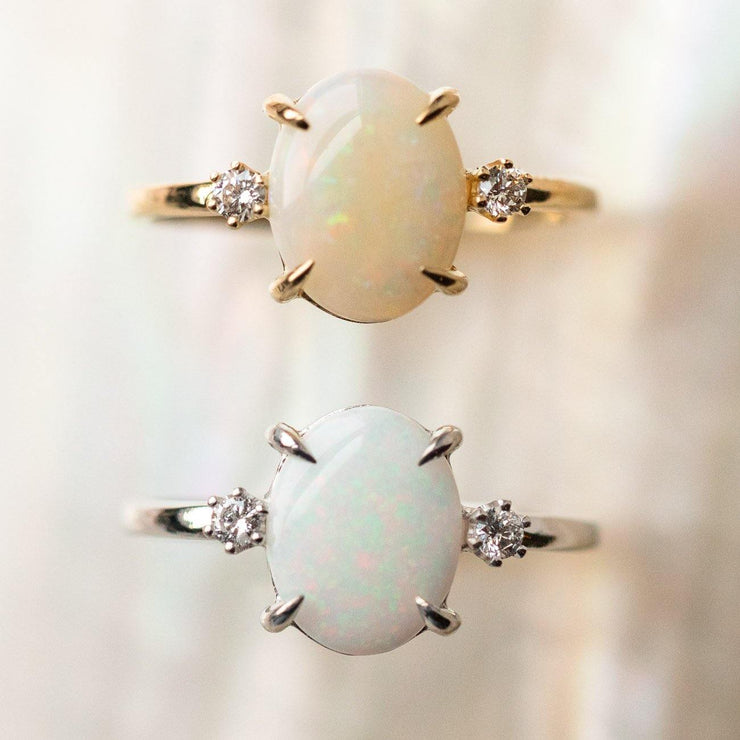 Opal Ring Diamonds