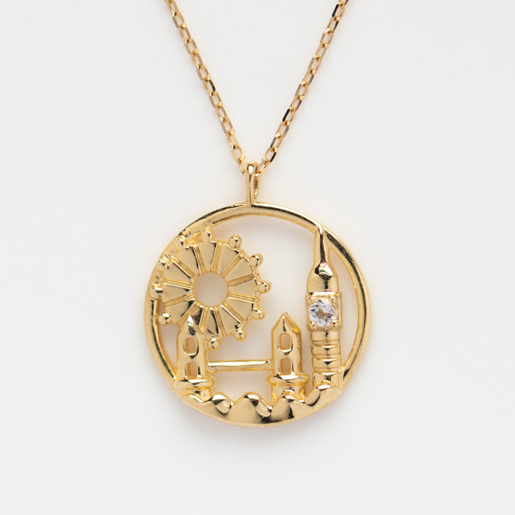 Buy 14K Gold Medallion Charm Necklace