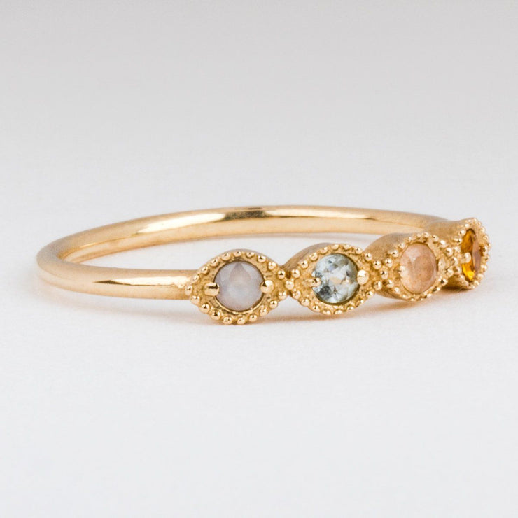 Pastel Earth Fire Water Wind Ring – local eclectic