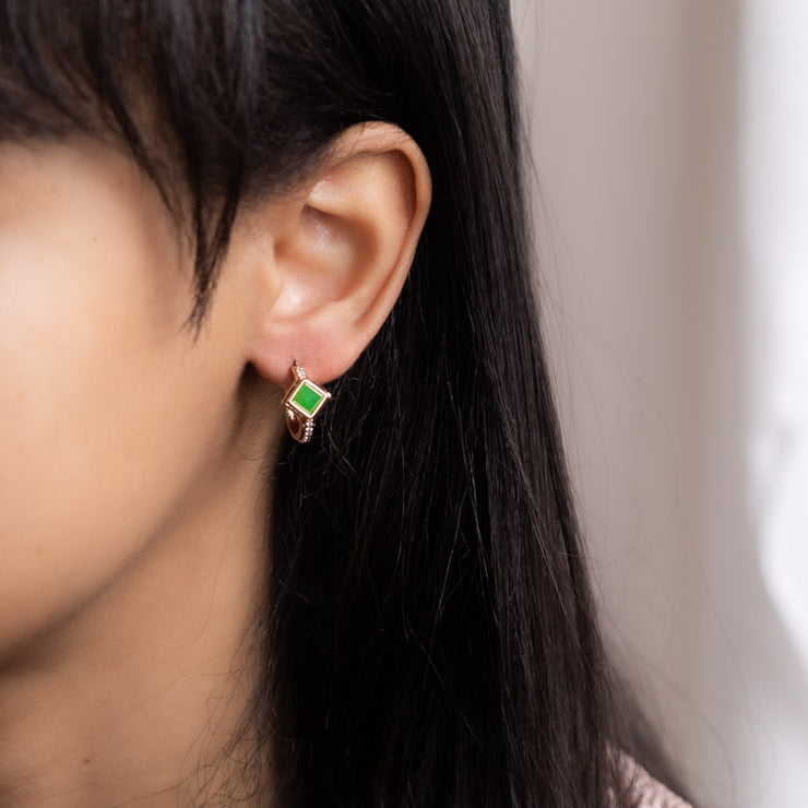 Terra Earrings in Jade