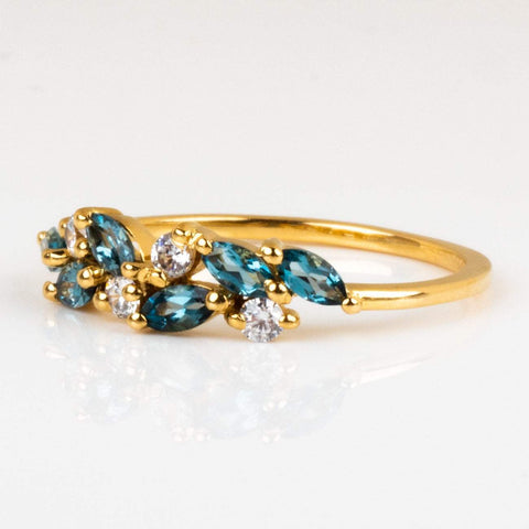 London Blue Topaz And Diamond Orchard Ring Local Eclectic