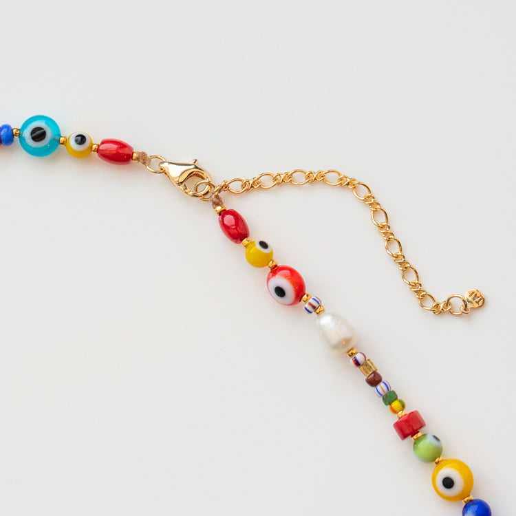 Evil Eye Handmade Beaded Necklace