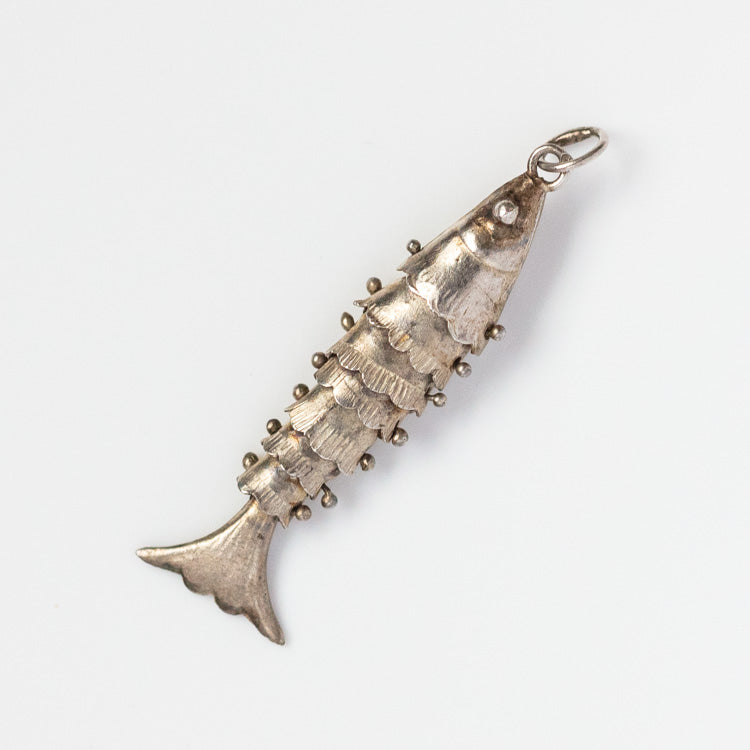 Vintage Sterling Silver Fish Charm