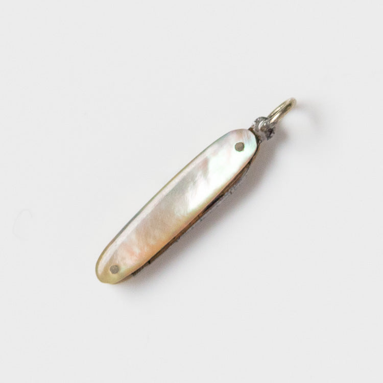 Vintage Sterling Silver and Mother of Pearl Swiss Army Knife Charm