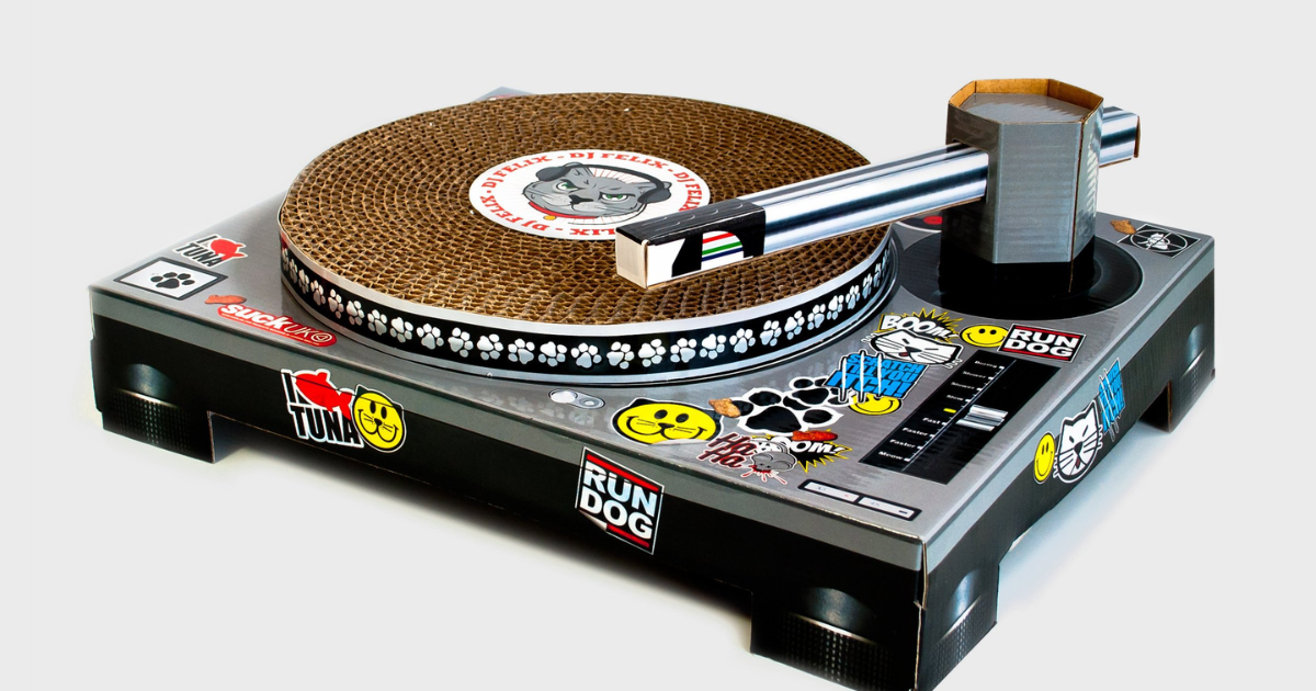 A Cat Scratch Turntable