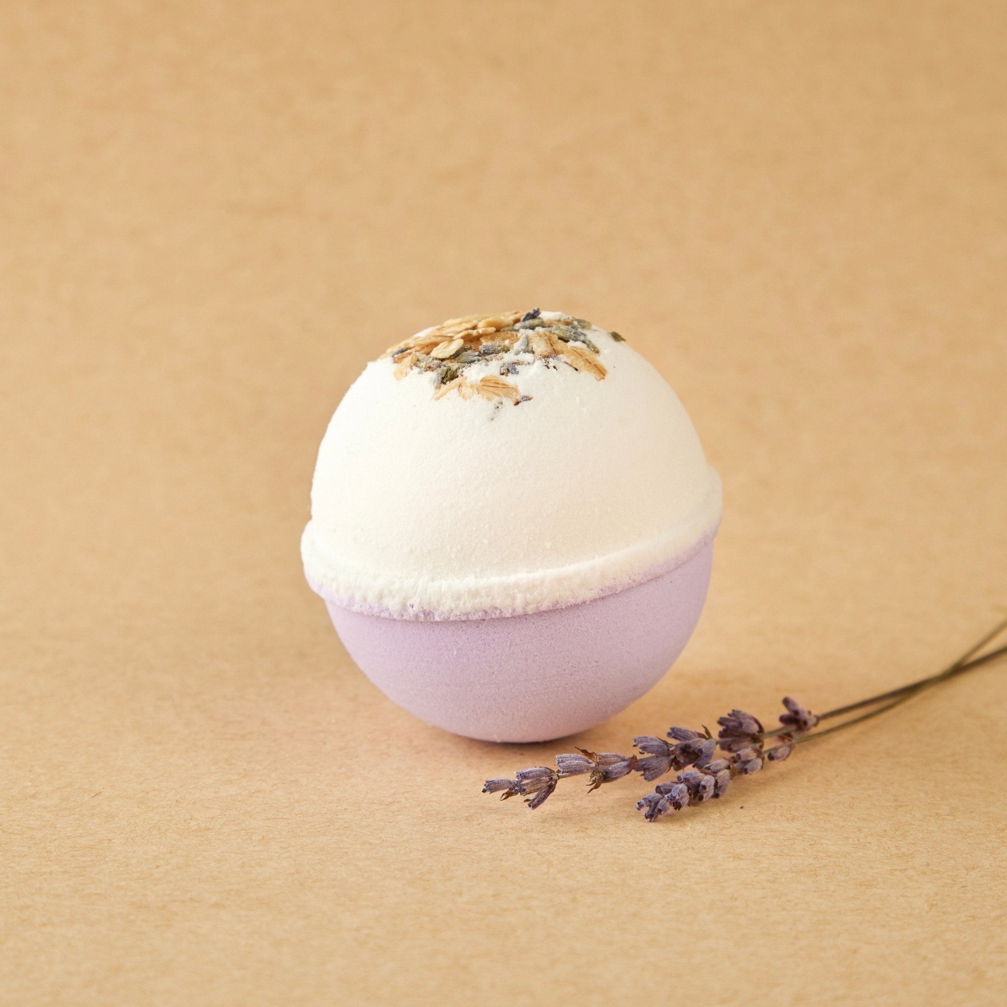 lavender bath bomb with ring