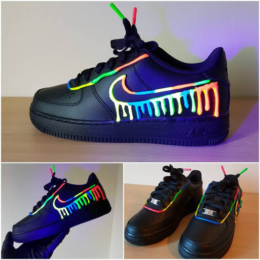 Reflective Rainbow Flames 3M Heat Transfer DECAL PATCHES ONLY nike Air  Force 1 Custom Reflective Heat Transfer Custom Shoes Vans Nikes -   Canada