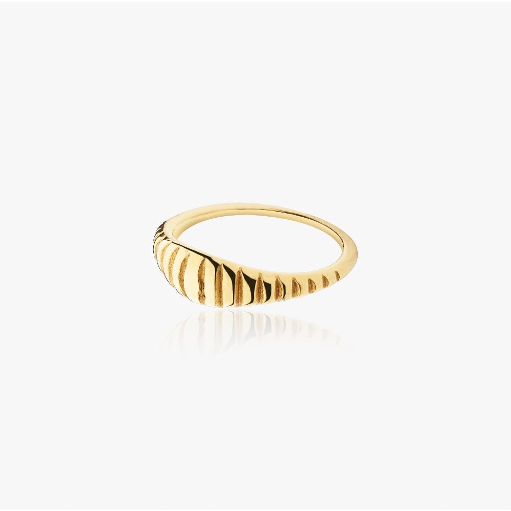 Klassisk Slangehale Ring 14K Guldbelagt