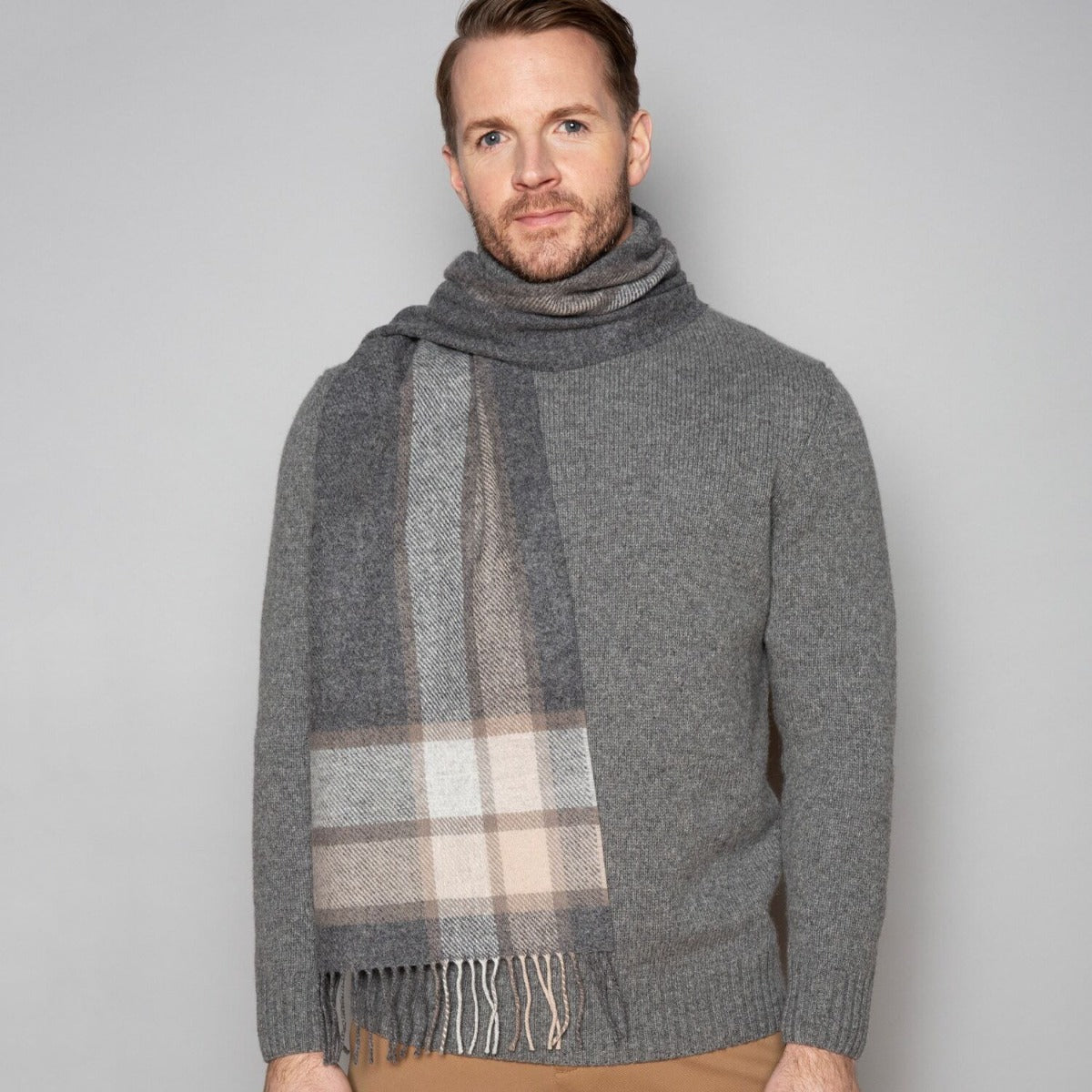 Soft Lambswool Collars-Modern collar scarf Kerry Woollen Mills