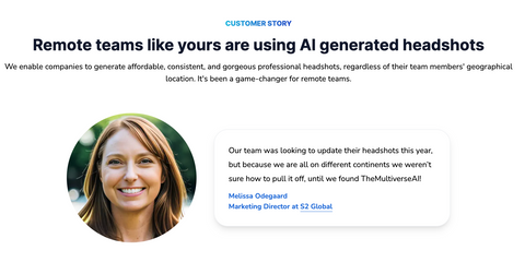 AI headshots are perfect for remote teams